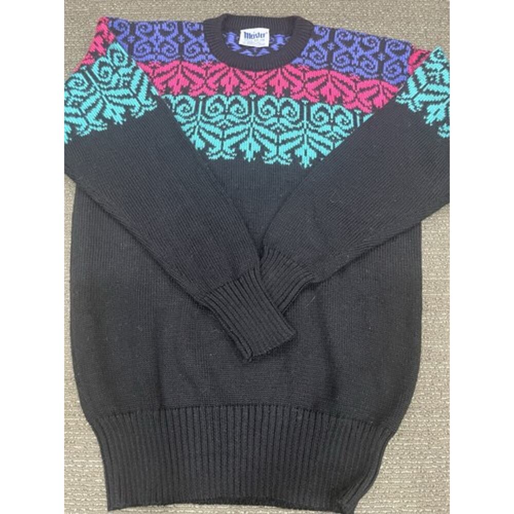 Vintage Meister Geometric Sweater Unisex Size Medium